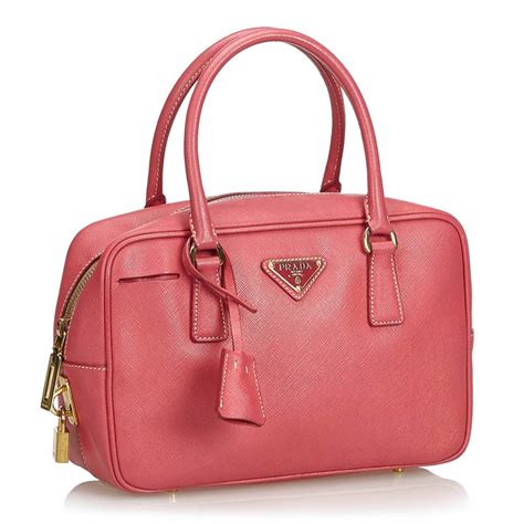 prada bauletto handbag saffiano pink|Prada purses.